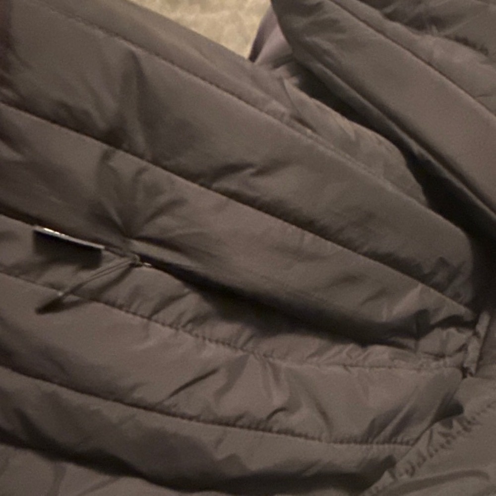 RAINS Banja Liner Bomber Jacket Black Quilted Padded Snap Front Women's Size M - Picture 7 of 10
